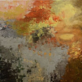 Painting titled "sunset" by Bénédicte Keymeulen (LaraKey), Original Artwork, Acrylic