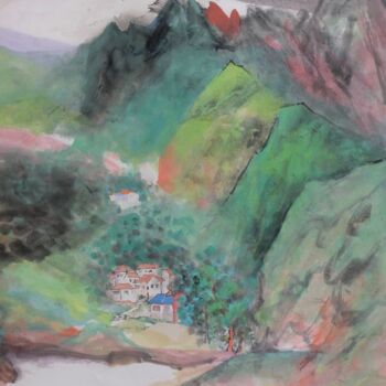 Pintura intitulada "Spring" por Kezhen Shi, Obras de arte originais, Tinta