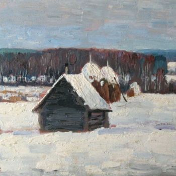 Malerei mit dem Titel "December." von Valerii Khabarov, Original-Kunstwerk, Öl
