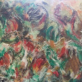Painting titled "Les trois danceuses" by Khadija Sakkat, Original Artwork, Acrylic