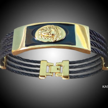 Artisanat intitulée "Un magnifique Brace…" par Khady Sylla, Œuvre d'art originale, Bracelets
