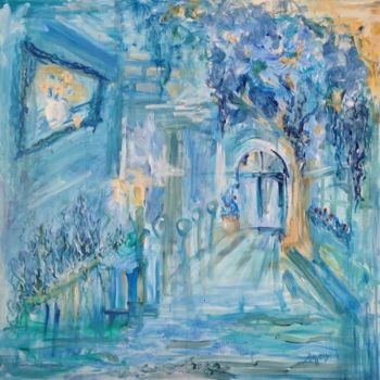 Pintura intitulada "Passage" por Khalid Alzayani, Obras de arte originais, Óleo