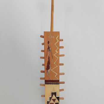 雕塑 标题为“Fille de Anzar (6)” 由Khalid Assallami, 原创艺术品, 木