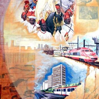Malerei mit dem Titel "Maroc avenir" von Khalid Chriki, Original-Kunstwerk