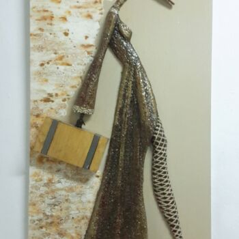 Sculpture titled "L'adieu" by Khalid Darnaoud, Original Artwork, Metals