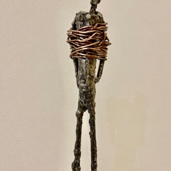 Sculpture titled "Limits" by Khalil Boubekri, Original Artwork, Metals