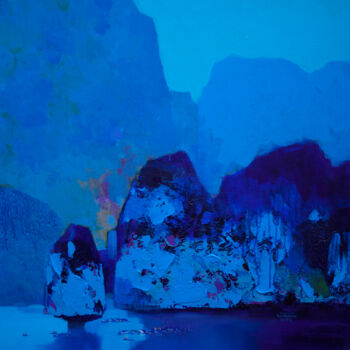 Pittura intitolato "A Peaceful Day no.5" da Khanh The Bui, Opera d'arte originale, Acrilico