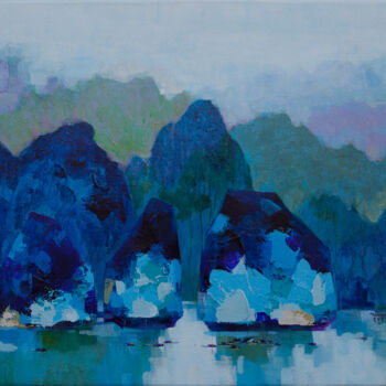 Peinture intitulée "AFTER THE SPRING RA…" par Khanh The Bui, Œuvre d'art originale, Acrylique