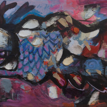 Картина под названием "Mother Dragon" - Khanh The Bui, Подлинное произведение искусства, Акрил