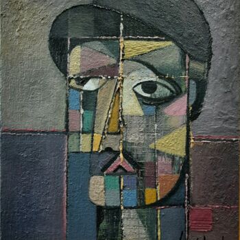 "Self portrait" başlıklı Tablo Zaza Kharabadze tarafından, Orijinal sanat, Petrol Ahşap Sedye çerçevesi üzerine monte edilmiş