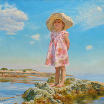 Painting titled "Small island" by Valeriy Kharchenko, Original Artwork