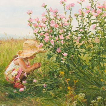 Painting titled "August" by Valeriy Kharchenko, Original Artwork