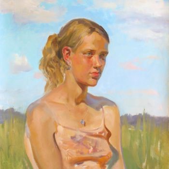 Painting titled "Northern summer" by Valeriy Kharchenko, Original Artwork