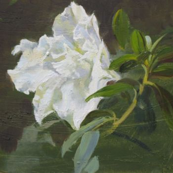 Painting titled "Flower of Azalia" by Valeriy Kharchenko, Original Artwork