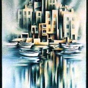 Painting titled "Quietude 2" by Khatib Najat, Original Artwork