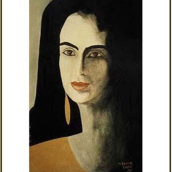 Ζωγραφική με τίτλο "Women Feelings 4" από Khatri Aamir, Αυθεντικά έργα τέχνης
