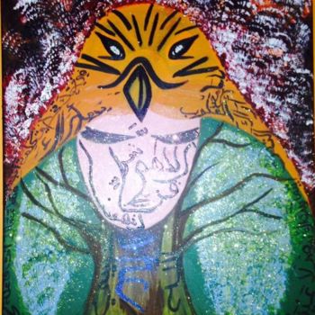 Peinture intitulée "ego" par Khawla Ben, Œuvre d'art originale, Huile