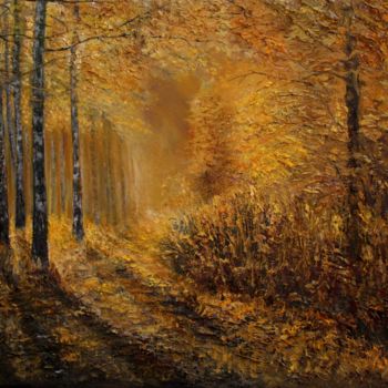 제목이 "Осенний свет"인 미술작품 Валерий Семенихин로, 원작, 기름 나무 들것 프레임에 장착됨