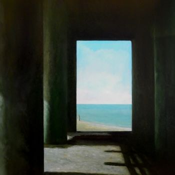Картина под названием "Прогулки памяти" - Валерий Семенихин, Подлинное произведение искусства, Масло Установлен на Деревянна…