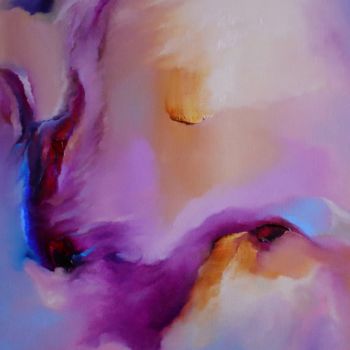 Картина под названием "Истинные цветы" - Валерий Семенихин, Подлинное произведение искусства, Масло Установлен на Деревянная…