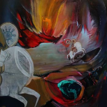 제목이 "Serpentarium 2020"인 미술작품 Валерий Семенихин로, 원작, 기름 나무 들것 프레임에 장착됨