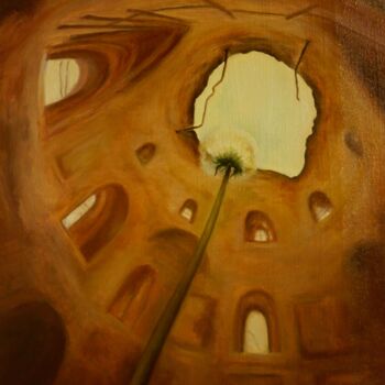 제목이 "Космос мотыльков"인 미술작품 Валерий Семенихин로, 원작, 기름 나무 들것 프레임에 장착됨