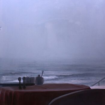 Картина под названием "Атлантический спам" - Валерий Семенихин, Подлинное произведение искусства, Масло Установлен на Деревя…