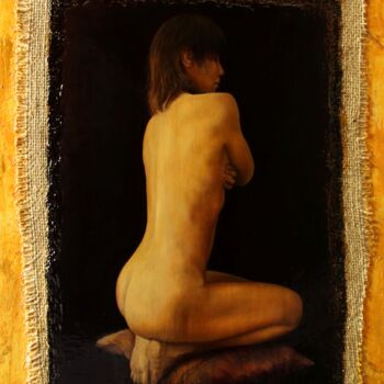 Картина под названием "Волна У-вэй" - Валерий Семенихин, Подлинное произведение искусства, Масло