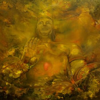 제목이 "Благословение ушедш…"인 미술작품 Валерий Семенихин로, 원작, 기름 나무 들것 프레임에 장착됨