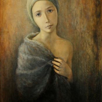 Painting titled "Аура" by Valerii Semenikhin, Original Artwork, Oil