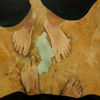 「Безопорное сознание」というタイトルの絵画 Валерий Семенихинによって, オリジナルのアートワーク, オイル