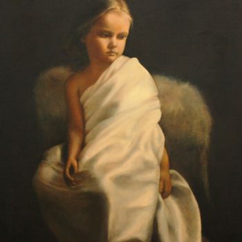 Картина под названием "Боги невинности" - Валерий Семенихин, Подлинное произведение искусства, Масло