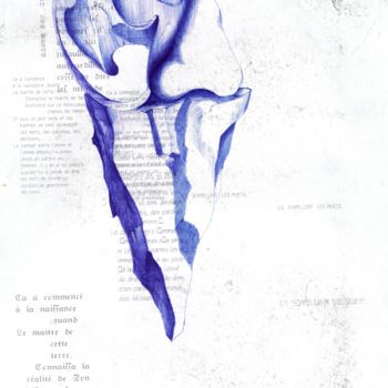 Desenho intitulada "the mute.jpg" por Khelifi Mohamed Amine, Obras de arte originais, Canetac de aerossol