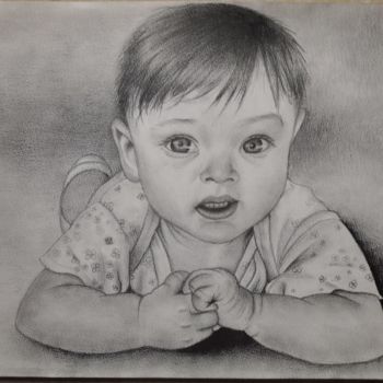 绘画 标题为“Ребёнок” 由Diana Gorbenko, 原创艺术品, Silverpoint
