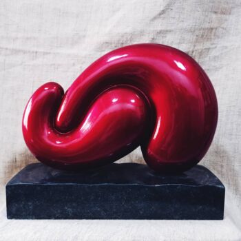 Sculpture intitulée "Two drops" par Khurshed Husenov, Œuvre d'art originale, Résine