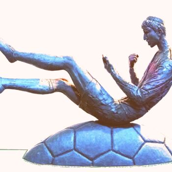 Sculpture intitulée ""Fan"" par Khurshed Husenov, Œuvre d'art originale, Bronze