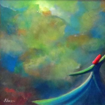Картина под названием "Mini Whirling Dervi…" - Khusro Subzwari, Подлинное произведение искусства, Акрил