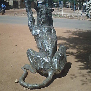 Sculpture intitulée "panthere.jpg" par Kienou, Œuvre d'art originale