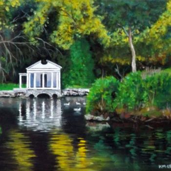 Peinture intitulée "Boathouse on St.Ann…" par Kieran Mcelhinney, Œuvre d'art originale, Huile