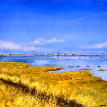 Painting titled "Bull island." by Kieran Mcelhinney, Original Artwork, Oil