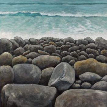 Peinture intitulée "Sky,Sea and Shore (…" par Kieran Mcelhinney, Œuvre d'art originale, Huile