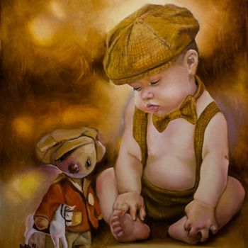 Painting titled "Toy" by Vadim Maznichenko, Original Artwork, Oil