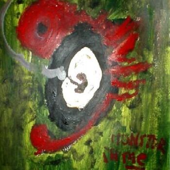 Peinture intitulée "In my Stomach" par Kiki Poppies, Œuvre d'art originale, Huile