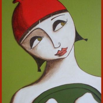 Painting titled "La petite bouffe..…" by Kikilapeste, Original Artwork, Oil