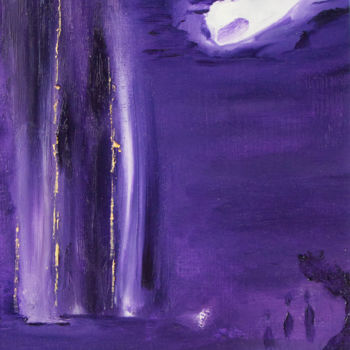 Painting titled "Eclaire ma nuit" by Kiliane Herbelin, Original Artwork