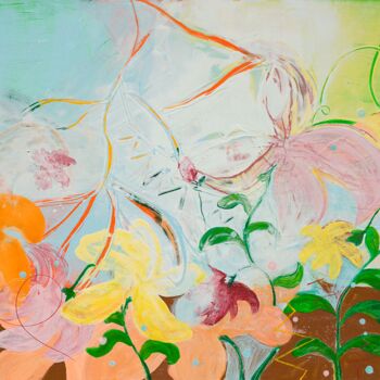 Peinture intitulée "Variation sur le Te…" par Kim Hee-Yeon, Œuvre d'art originale, Huile