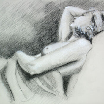 Drawing titled "BW-742" by Kimberly Aring, Original Artwork, Charcoal