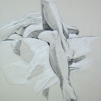 Drawing titled "BW-704" by Kimberly Aring, Original Artwork, Charcoal