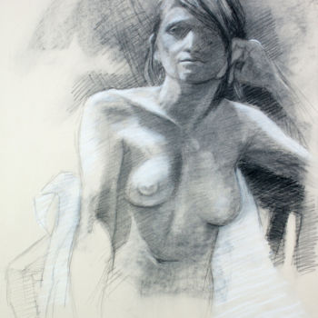 Drawing titled "BW-707" by Kimberly Aring, Original Artwork, Charcoal