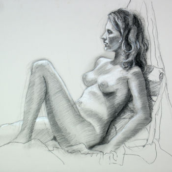 Drawing titled "BW-708" by Kimberly Aring, Original Artwork, Charcoal